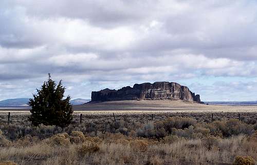 Fort Rock from Fort Rock Road