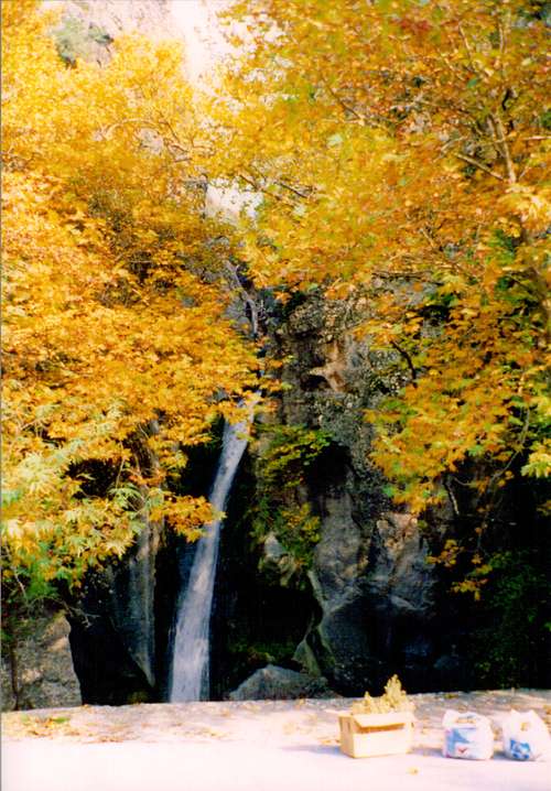 Waterfall at the slopes of Giona