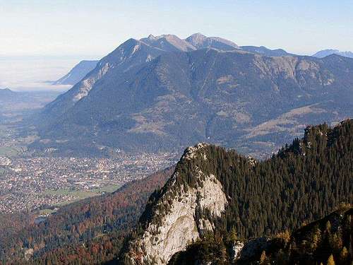 North East view from summit