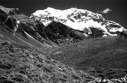 South side of Aconcagua on...