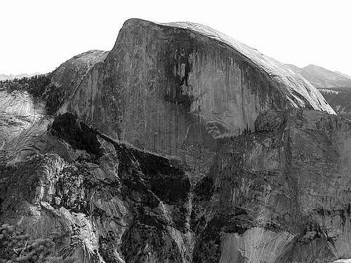 Half Dome from North Dome on...