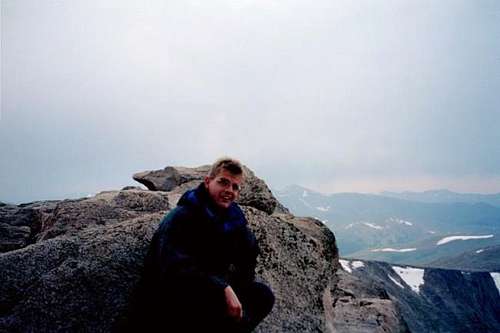 Me almost at the Mt. Evans...