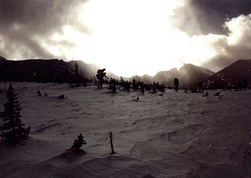 Long's Peak mid-winter ascent...