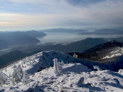 View of Lake Pend Oreille from the Summit. 11/182006