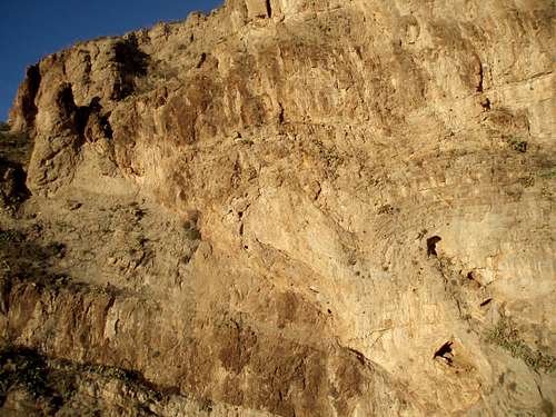 Awesome Fault in Permian Rocks