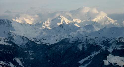 View from Kitsbuhle ski resort