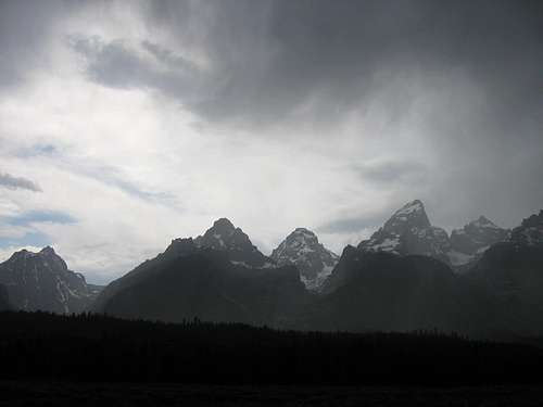 Storm Coming into the Tetons