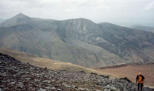 Nearing the summit of Carnedd Dafydd