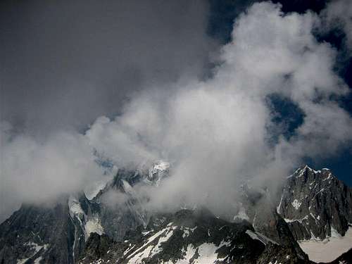 Clouds above Mont Blanc