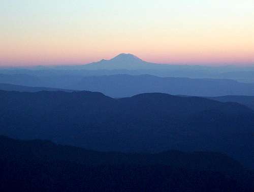 Mount Rainier Silhouette