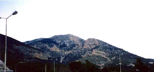 Flambouri's ridgeline and its rockfaces a little lower