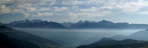 Zillertal Alps seen from Saxner