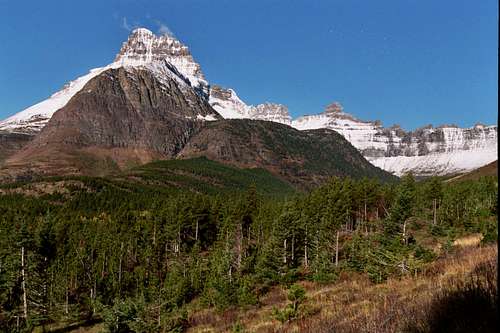 Mount Wilbur from Many Glacier