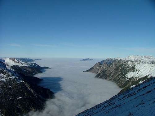 Oberstdorf under a sea of clouds on a very special day in November