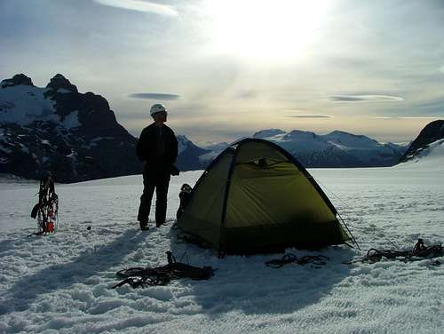 Camp2 at Cerro San Lorenzo, Patagonia