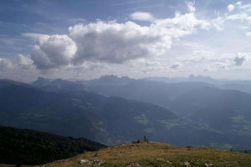 Summit view Königsanger Spitze: Western Dolomites