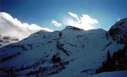 The east summit of Twin Peaks...