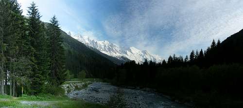 Mont Blanc Range from north