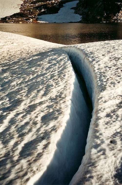 Snow Crevasse