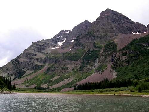 The Maroon Bells from Crater...