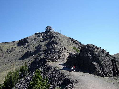 Summit ridge and Fire Lookout