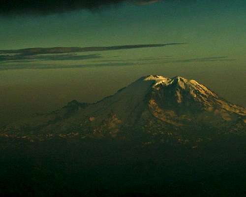 Aerial of Rainier