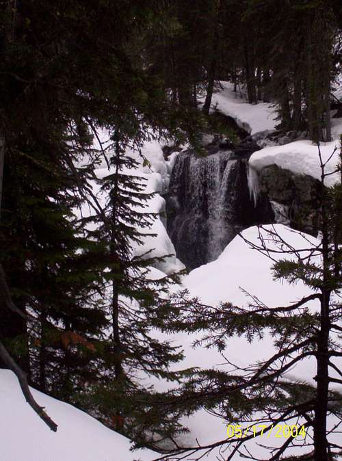 Hyalite Creek waterfall