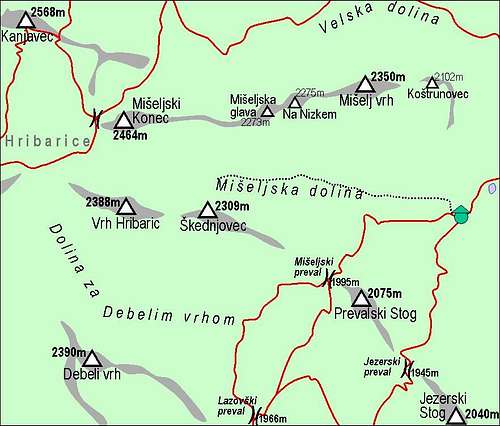 Skednjovec map