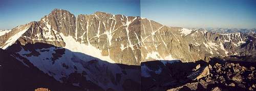 The Granite Peak massif from...