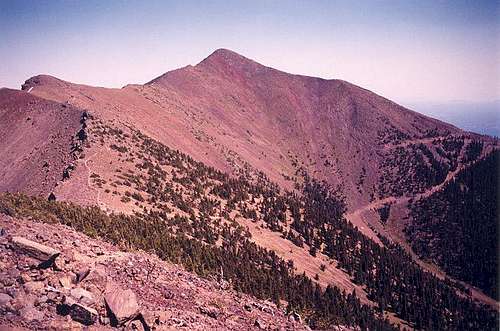 A barren Agassiz Peak from...