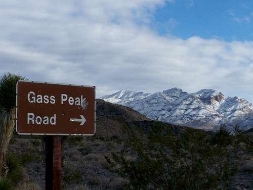 Gass Peak Road and Gass Peak