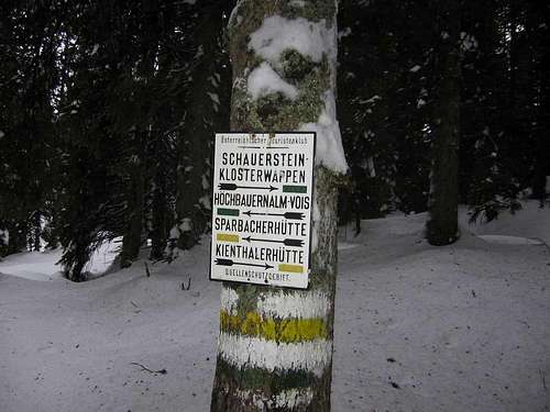 The track to Kienthalerhütte