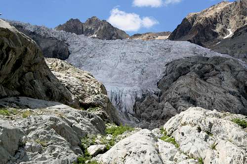 Glacier Blanc and Pic de Neige Cordier