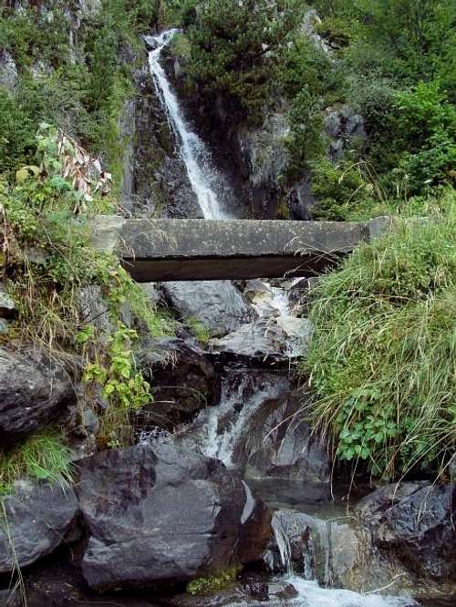 Waterfall in the approach to...