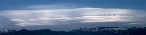 Lenticular Clouds over the southern Great Western Divide