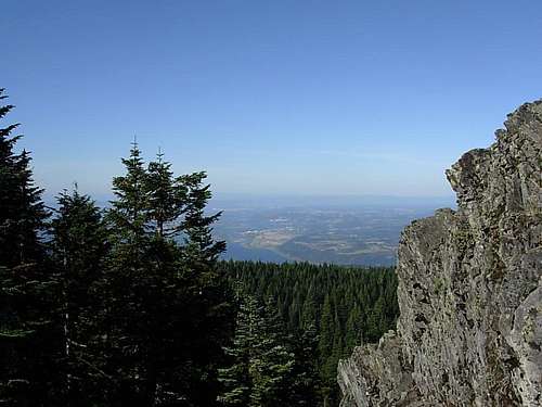 View northwest from the summit