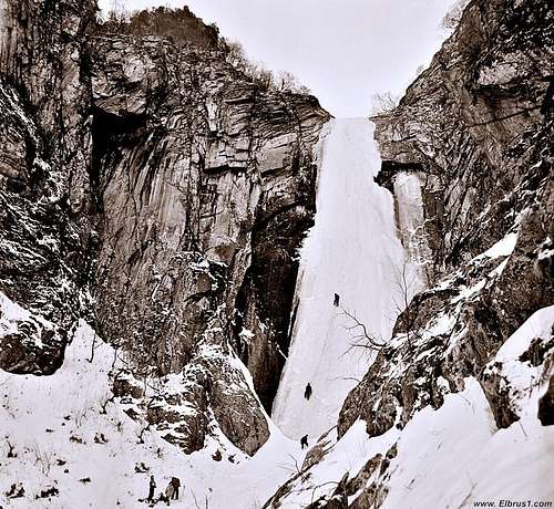 Tyrnyauz ice-climbing front view - 17 years ago...