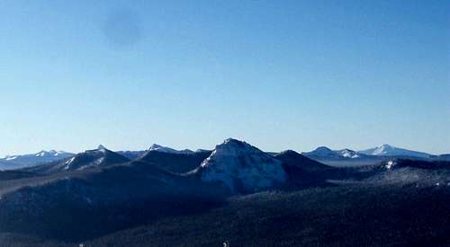 Lakeview mountain and the Diamond peak wilderness.
