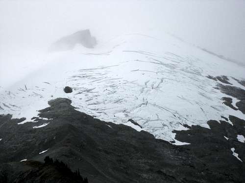 Crevasses on Ruth in October