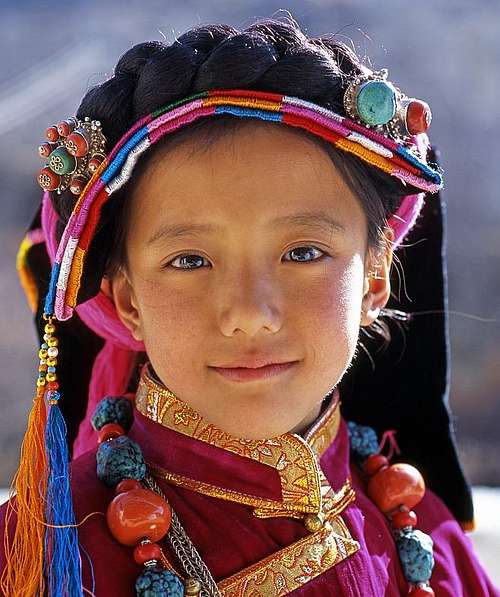A Tibetan girl-1