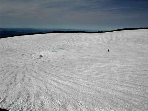Year-round snow field at the...