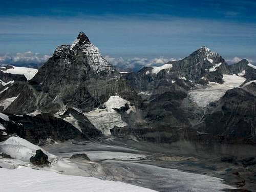 Cervino and Dent Blanche seen...