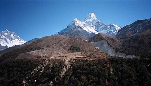 View from near Pangboche,...