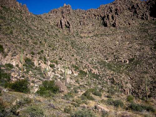 Approaching the Superstition Ridge