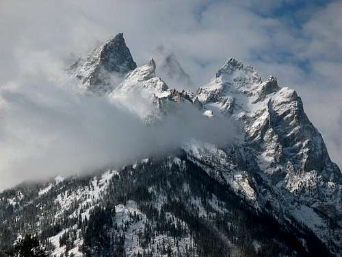Tetons in the Clouds