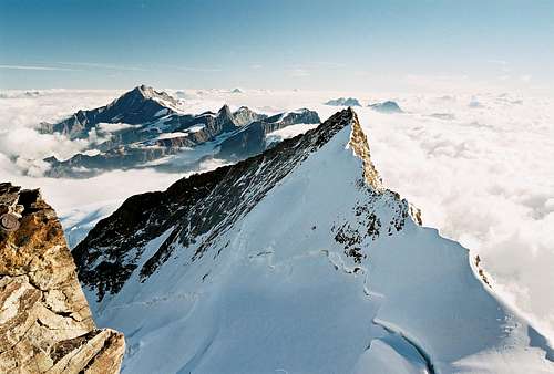 Nordend as seen from Dufourspitze