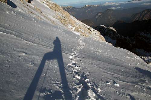 Winter ascent on Cmir (Julian Alps)