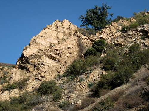 Rock Outcrop Below Cape of Good Hope, San Gabriel Mountains