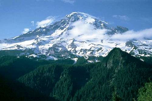 Mt. Rainier from above the...