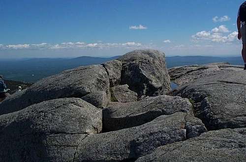 The summit rock of Mt....